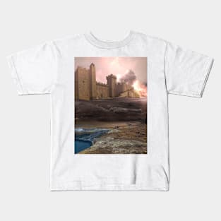 Medieval Castle Mountain Kids T-Shirt